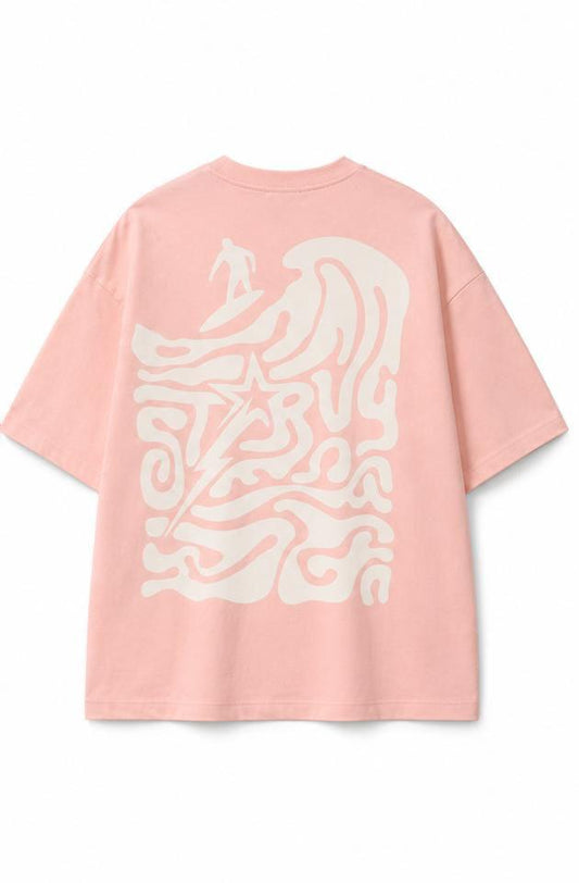 Rose white wave T-shirt